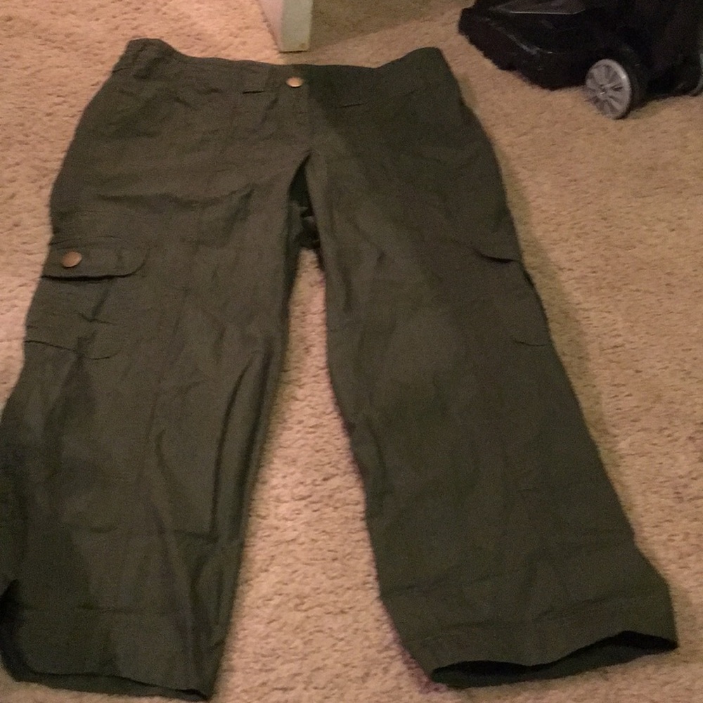 Stylish green capris